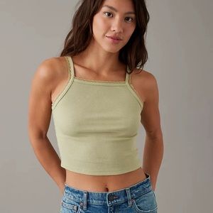 AE Daily Fave Cropped Lace-Trim Cami